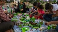 پنيري که به اندازه شيشليک چسبيد!/ دقايقي پاي سفره افطاري در يکي از بازارهاي بزرگ