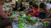 پنيري که به اندازه شيشليک چسبيد!/ دقايقي پاي سفره افطاري در يکي از بازارهاي بزرگ