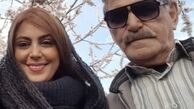 نیلوفر شهیدی در کنار پدرش + عکس