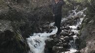 مجید اخشابی در میان رودخانه + عکس
