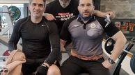 داریوش سلیمی و عابدزاده در باشگاه بدنسازی + عکس