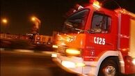 حریق انبار چوب در کرج/حضور ١٢ نیروی عملیات در محل حادثه