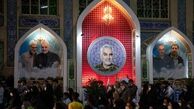 حضور خادمان حرم رضوی در جوار مزار حاج قاسم+ عکس