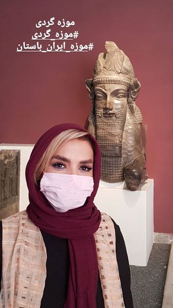 سپیده خداوردی در یک موزه + عکس