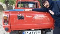 شقایق فراهانی پشت وانت + عکس