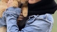 مریم معصومی در کنار حیوان خانگی اش+عکس