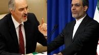 دیدار جابری انصاری و بشار جعفری در کنفرانس آستانه ۳