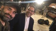 سلفی علی مسعودی با مجری مشهور شبکه سه + عکس