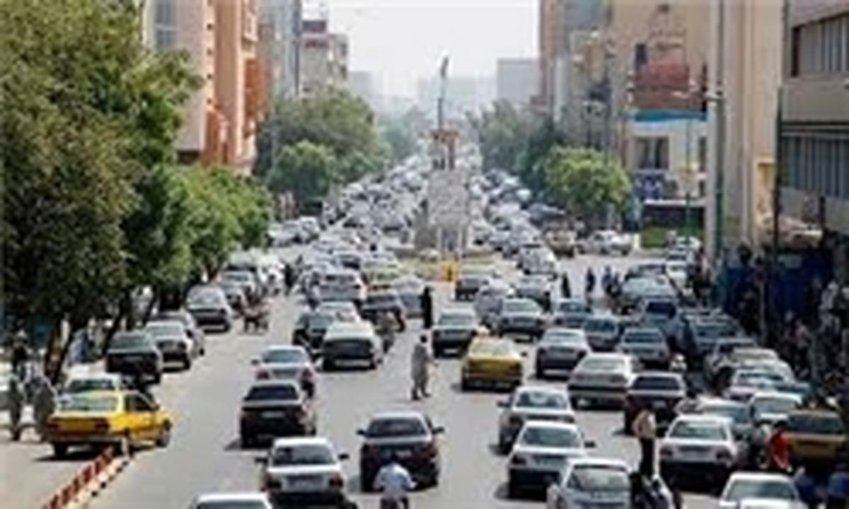 ترافیک سنگین در معابر بزرگراهی تهران 