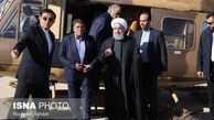 عکس|بازدید رئیس جمهور از مناطق زلزله زده