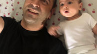 عکس آقای بازیگر و پسر نخودی اش