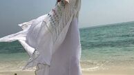 استایل فرشته مانندی سحر ولد بیگی لب دریا + عکس