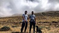 امیر جدیدی با دوستش در کوه + عکس