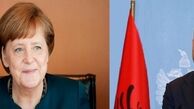 «آنگلا مرکل» صدر اعظم آلمان که امروز میزبان «ادی راما» نخست وزیر آلبانی