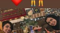 نجمه جودکی و دوستش با ضیافت شاهانه+عکس