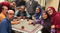 جمعی از بازیگران کمدی در پشت صحنه یک سریال + عکس