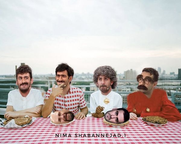 دورهمی بازیگر دراکولا با امثال خودش + عکس