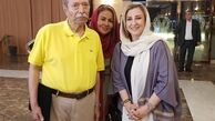 عکس یادگاری مرجانه گلچین از سفر کیش