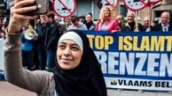 سلفی دختر با حجاب با مخالفان مسلمانان!