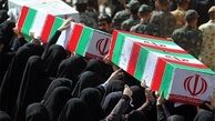  تشییع و تدفین پیکر مطهر ۸ شهید گمنام در بوستان فدک 