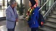 پاداش بانوی قایقران المپیکی در فرودگاه اهدا شد