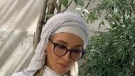 استایل زیبای پانته آ پناهی ها در حیاط خانه اش + عکس
