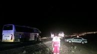 برخورد تریلی با اتوبوس زائران عراقی در سمنان