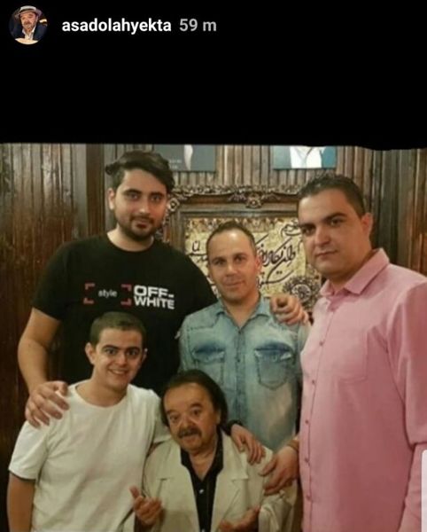 امیرمحمد در کنار خانواده اسدالله یکتا + عکس