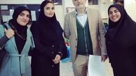 ژست گرفتن بیژن بنفشه خواه وسط دانشگاه خوارزمی+عکس