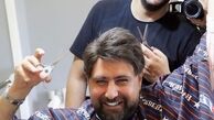 محمد علیزاده در آرایشگاه + عکس