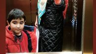 خانم بازیگر و‌پسرش در آسانسور + عکس