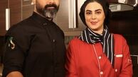 آشپزی کردن نیلوفر شهیدی با برادرش + عکس