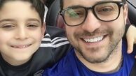 سلفی صمیمانه بابک جهانبخش و پسرش در ماشین + عکس