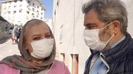 اتابک نادری و همسرش پس از مرخصی از بیمارستان + عکس