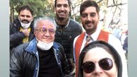 سلفی باران کوثری با بازیگران سریال ملکه گدایان + عکس