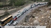 ترافیک سنگین در محورهای پرتردد
