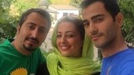 نفیسه روشن‌در کنار برادرانش + عکس