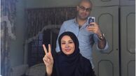 یه عکس قدیمی از حدیثه تهرانی و همسرش