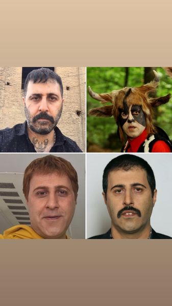 هومن‌ حاجی عبداللهی با گریم هایی متفاوت + عکس