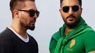 دانیال عبادی و دوستش در کنار دریا + عکس