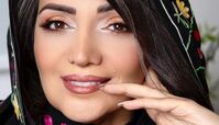 میکاپ زیبای الهام پاوه نژاد با روسری خاصش + عکس