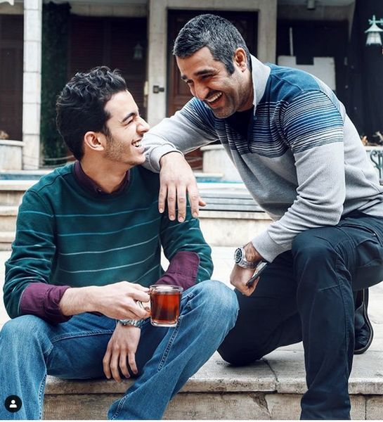 رفاقت صمیمانه علی شادمان با فوتبالیست سابق + عکس