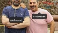 آرش نوذری و‌رفیق بازیگرش + عکس