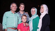 خانواده اروپایی احمد نجفی+ عکس