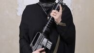 تفنگ خفن فریبا نادری + عکس