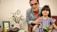 آقای بازیگر و دخترش پای سفره هفت سین + عکس