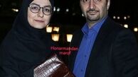 مجری مشهور تلویزیون در کنار همسرش + عکس