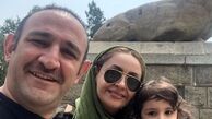 گردش اوس موسی و همسر و دختر شیطونش در طبیعت+عکس