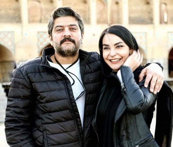 مهدیه نساج و همسرش + عکس