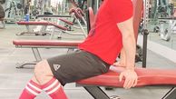 رضا بهرام در باشگاه + عکس